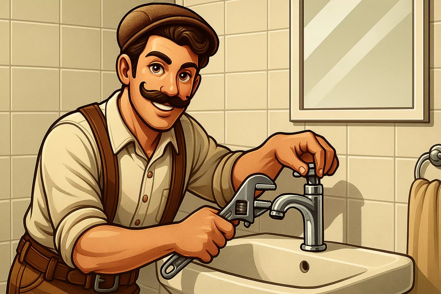 Professionell VVS installation Malmö - VVS Heat tekniker installerar kran