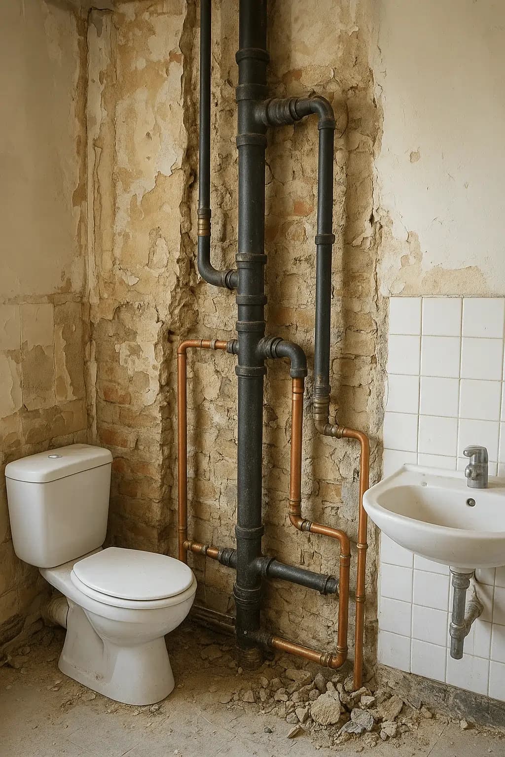 Stambyte installation byte av stammar rör vatten avlopp VVS Heat Malmö